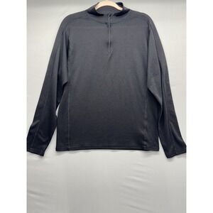 MARMOT Women's Long Sleeve 1/4 Zip Base Layer Shirt Black Size Large *Read